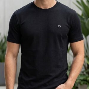 Black & White Plain T-Shirt – Premium Cotton Casual Tee