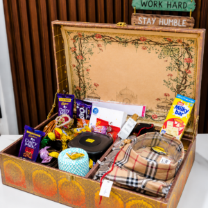Premium Silver Rakhdi Hamper | Raksha Bandhan Gift Box with AirPods & Speaker
